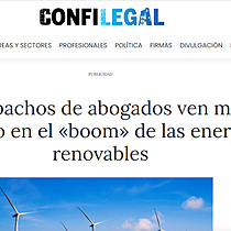 Los despachos de abogados ven mucho negocio en el boom de las energas renovables